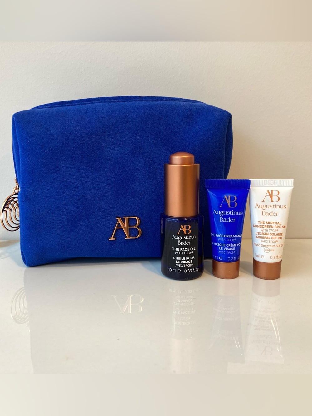 Augustinus Bader Full Size Face Oil + Travel Sizes + Bag *READ* RV$195